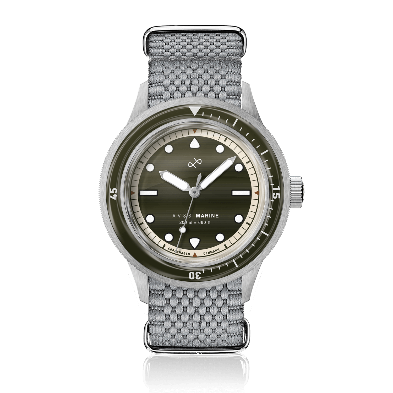 1956 Marine, Steel / Green