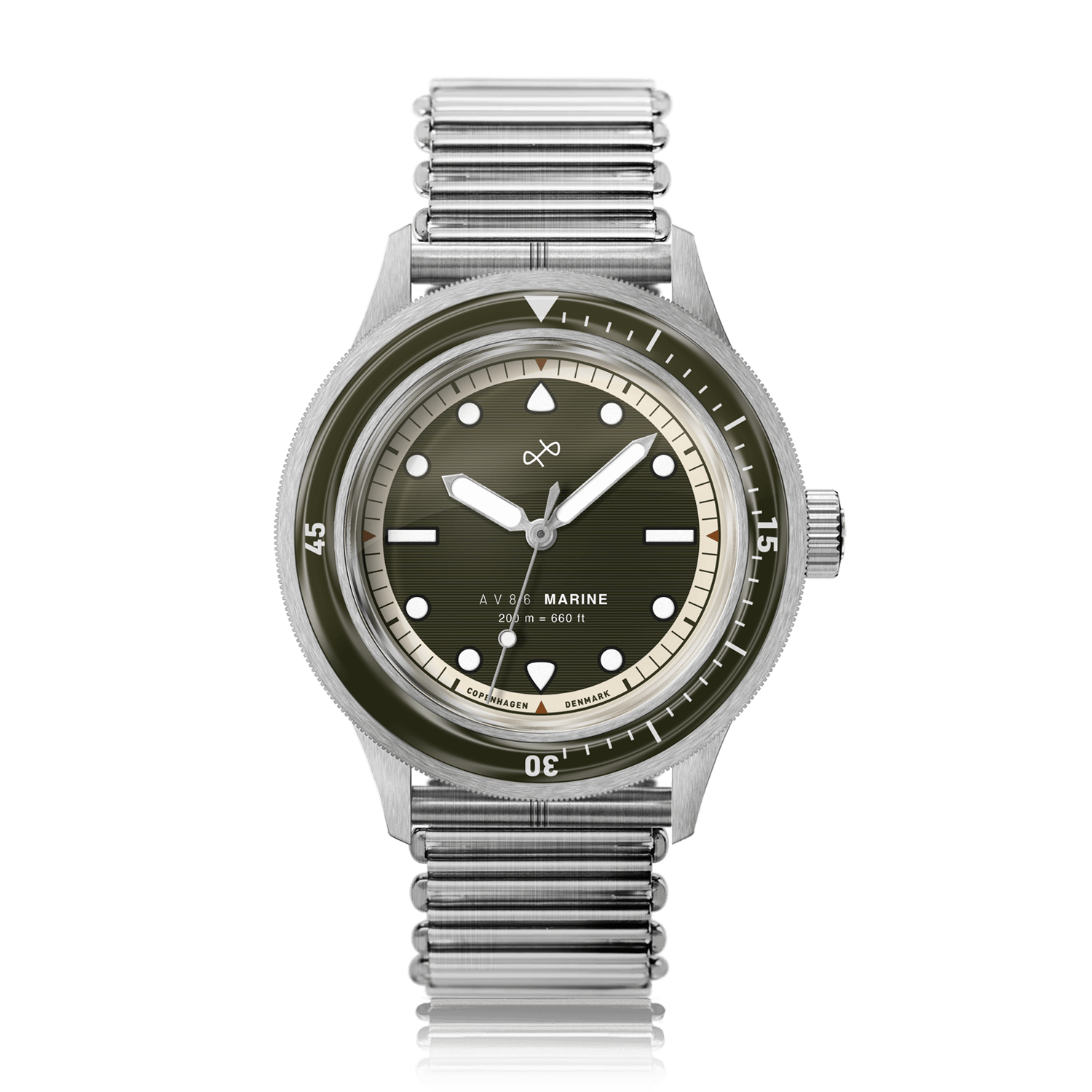 1956 Marine, Steel / Green