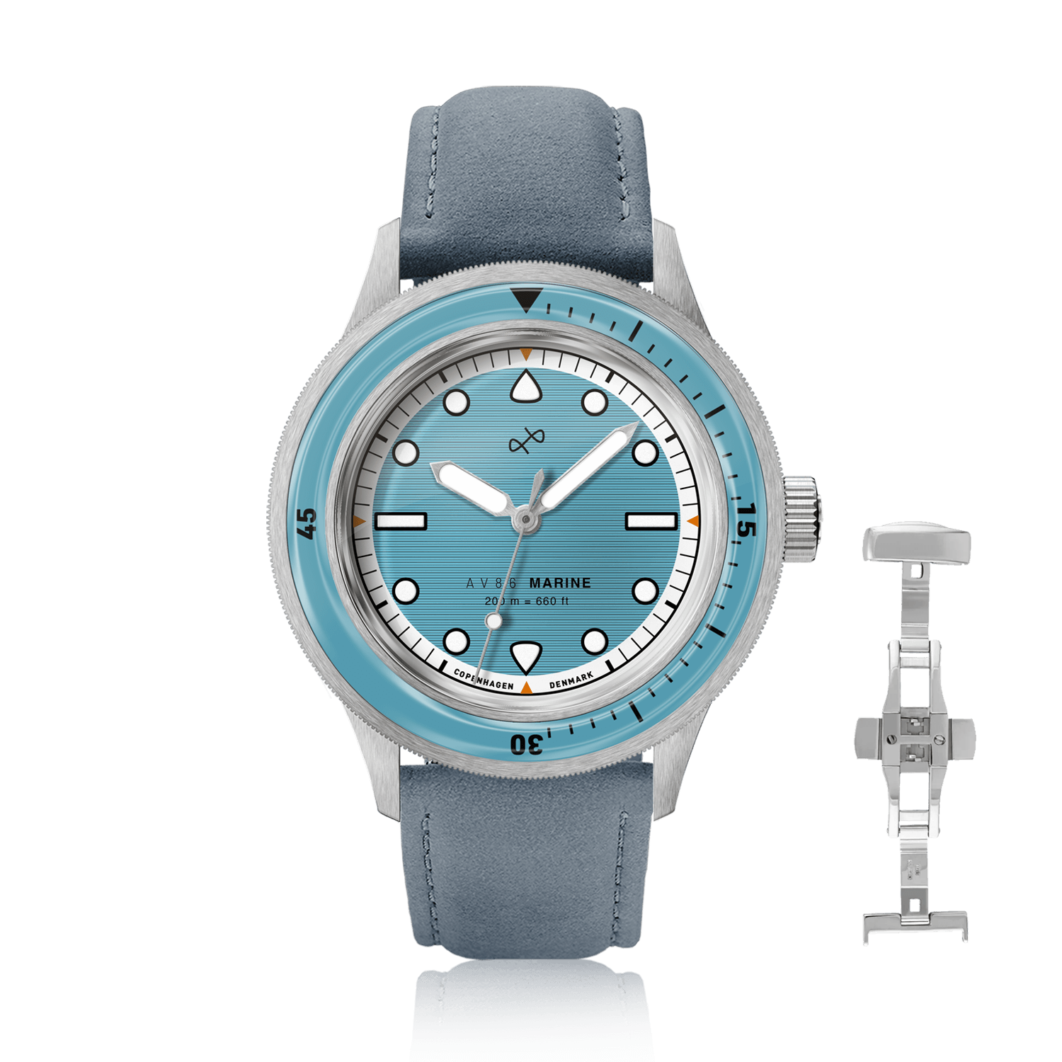 1956 Marine, Steel / Light Blue