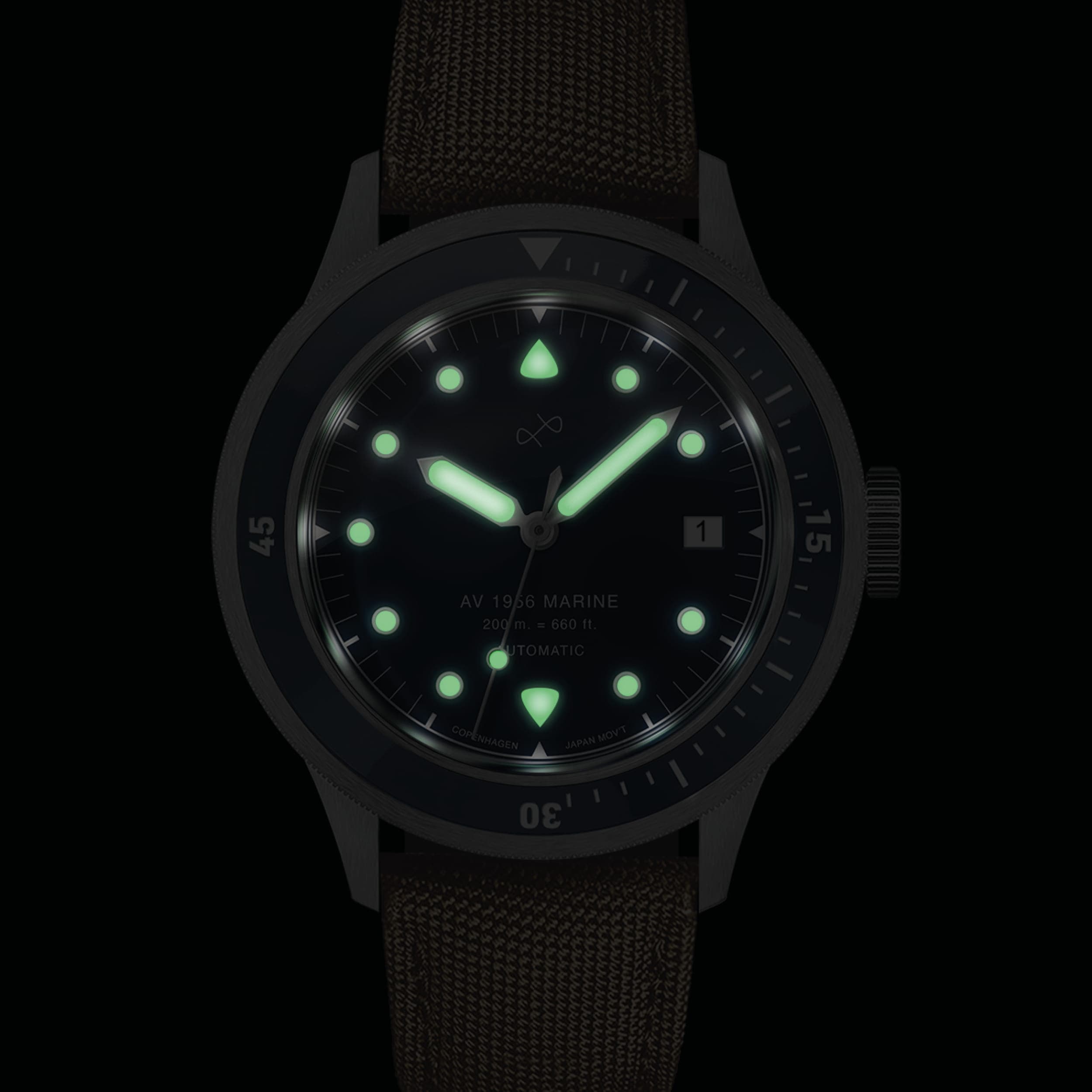 1956 Marine Automatic, Steel / Blue | Free engraving | AV86