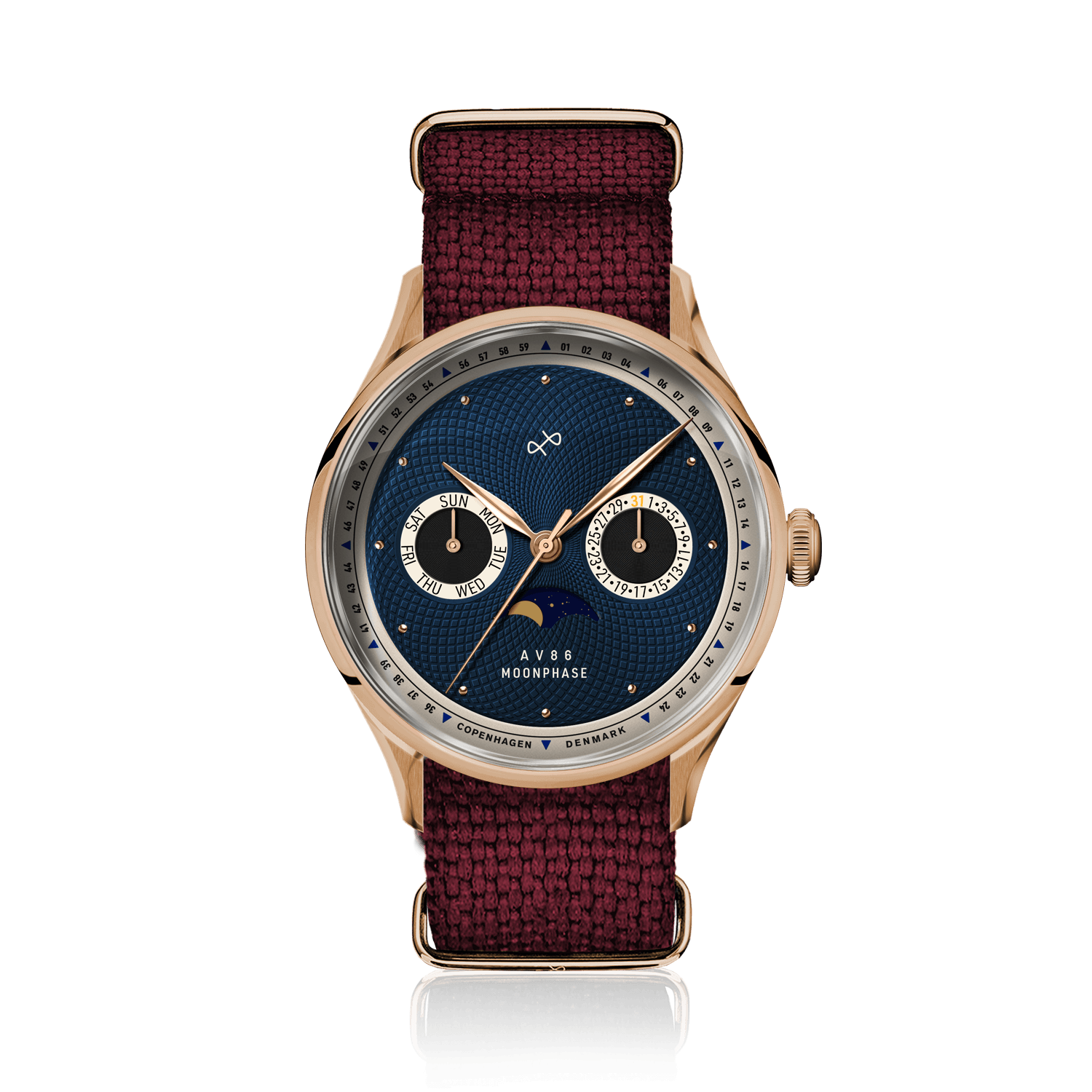 1968 Moonphase, Rose Gold / Dark Blue