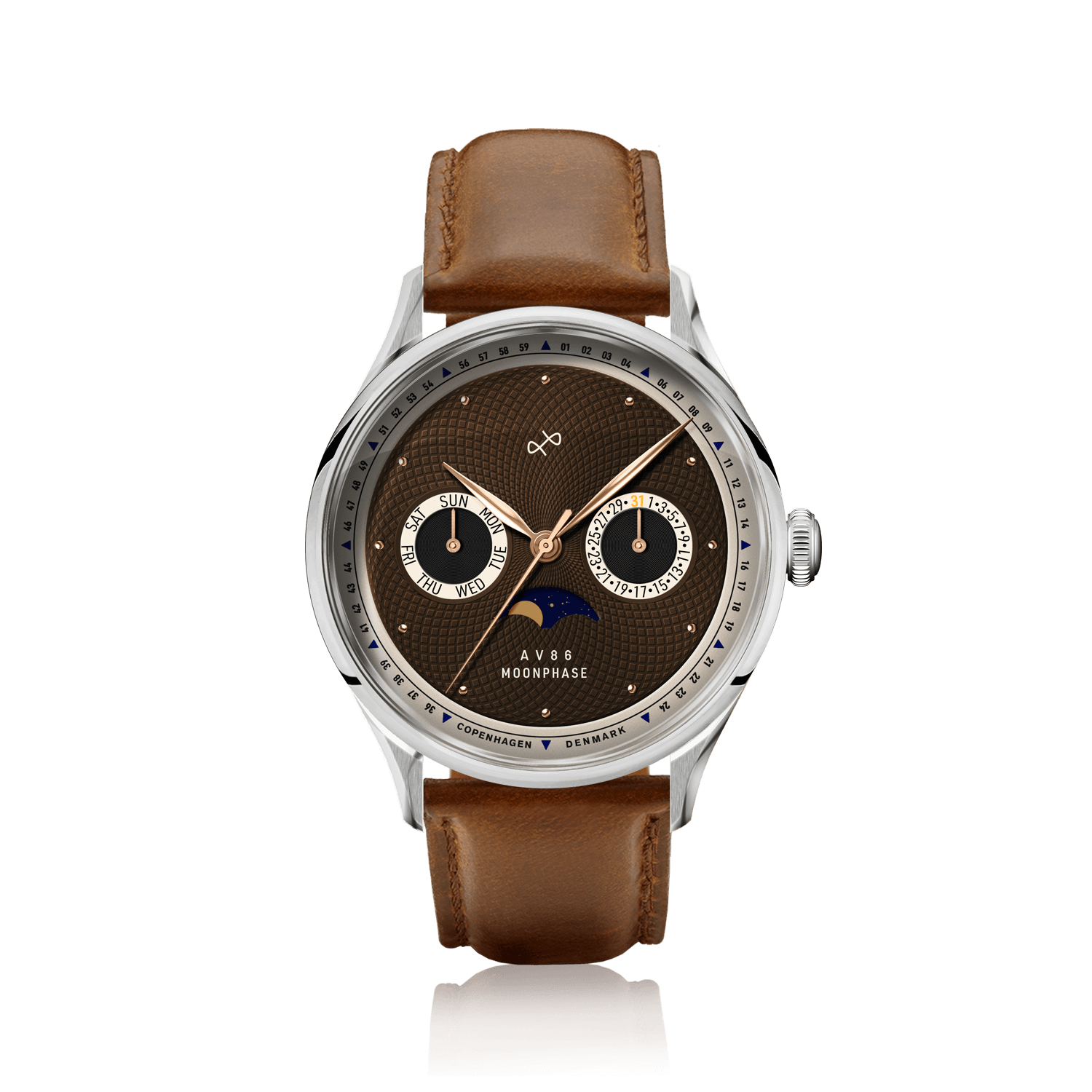 1968 Moonphase, Steel / Brown