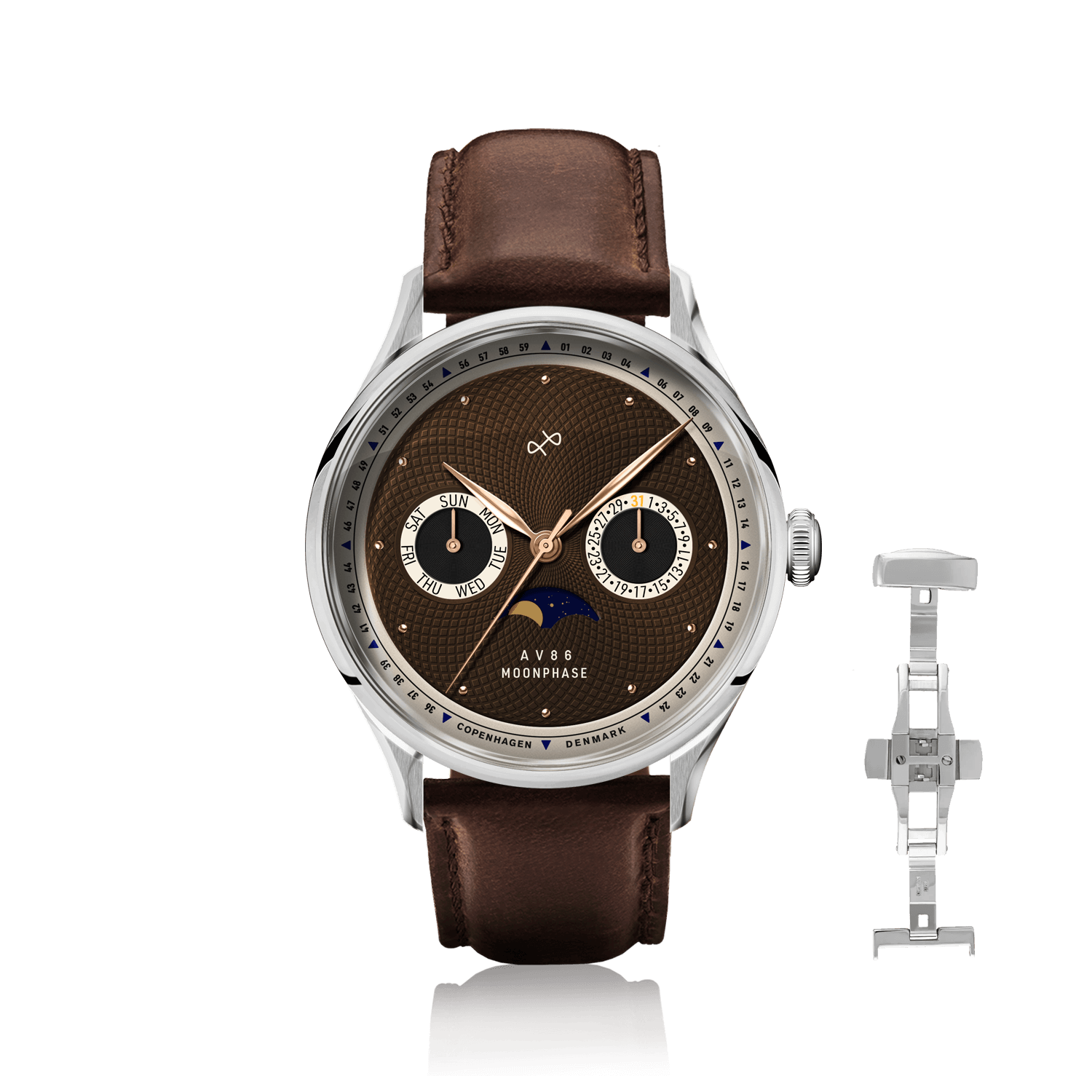 1968 Moonphase, Steel / Brown
