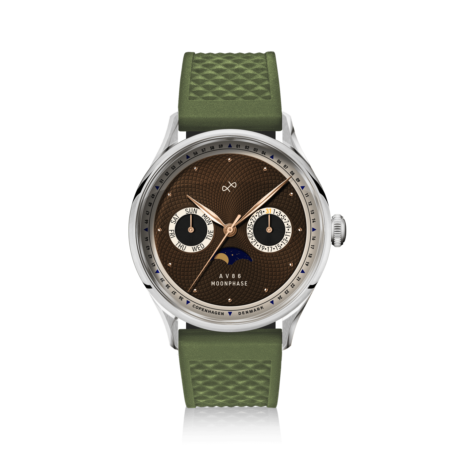 1968 Moonphase, Steel / Brown