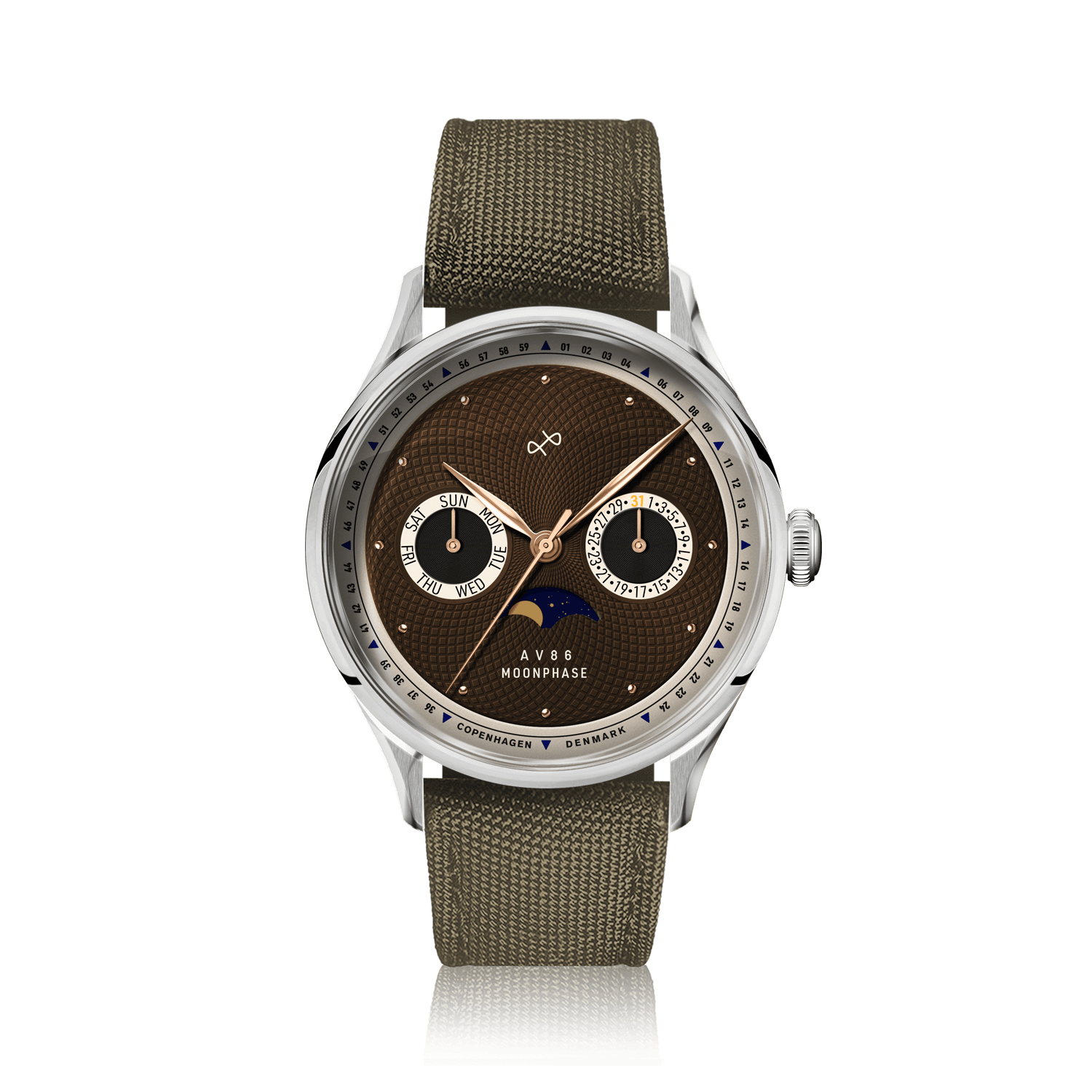 1968 Moonphase, Steel / Brown