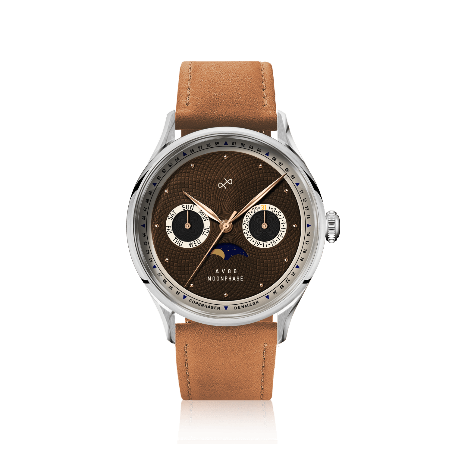 1968 Moonphase, Steel / Brown