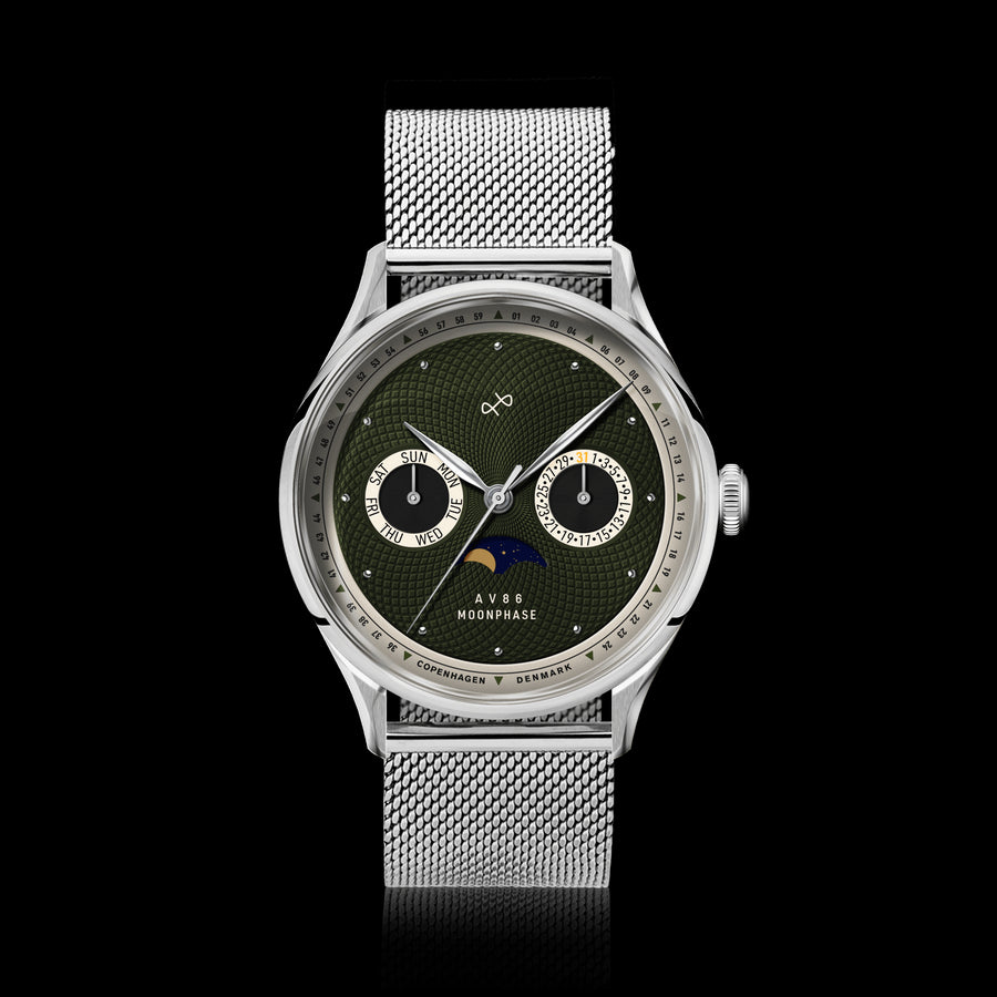 1968 Moonphase, Steel / Green