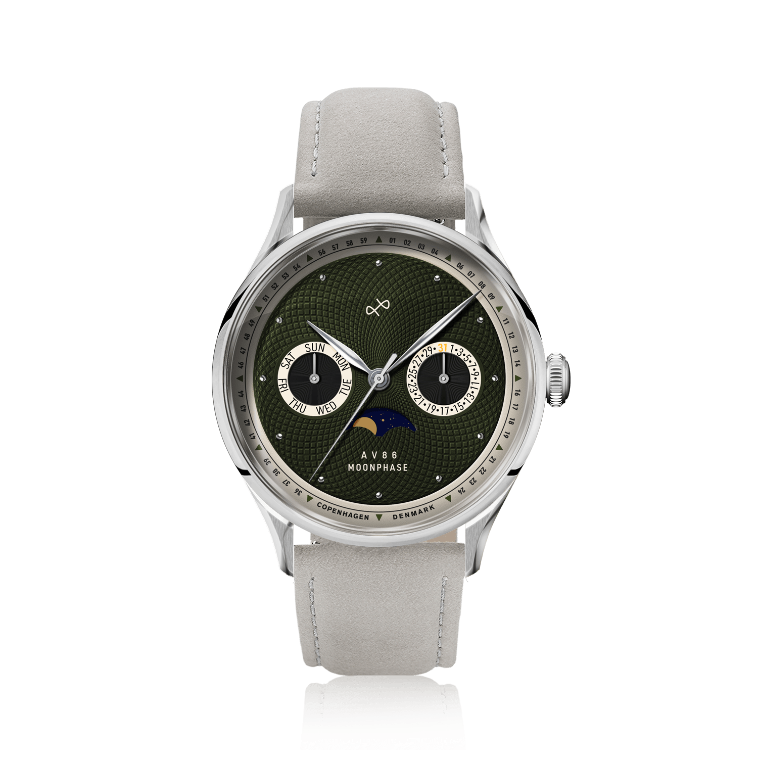 1968 Moonphase, Steel / Green
