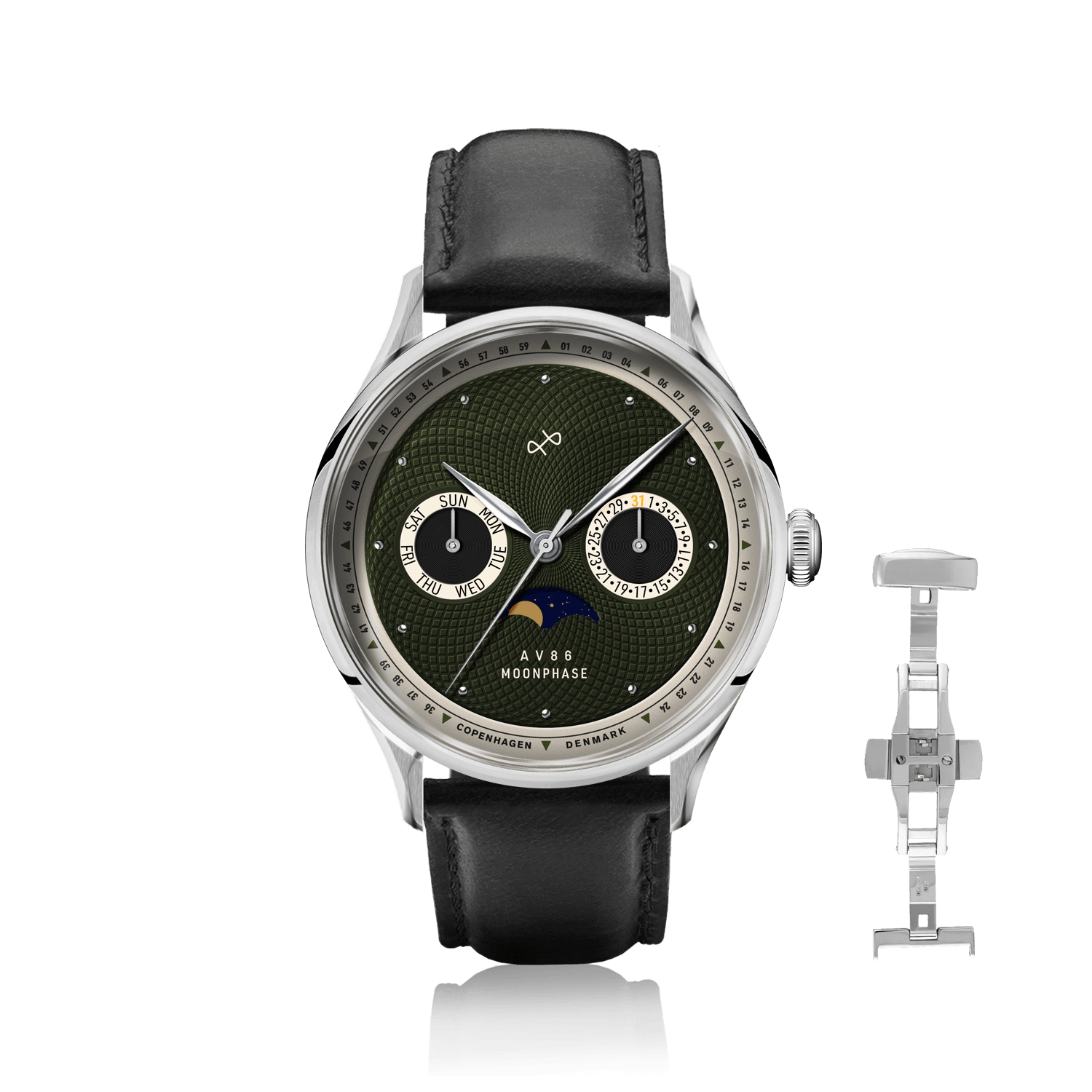 1968 Moonphase, Steel / Green