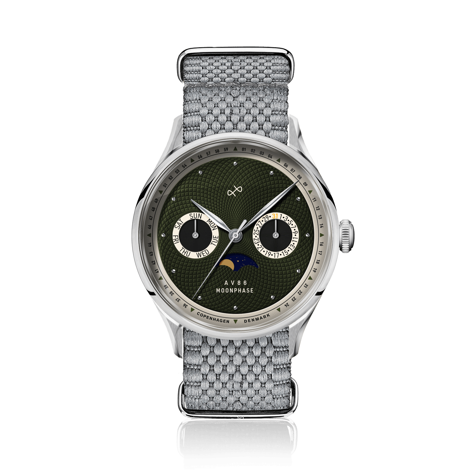 1968 Moonphase, Steel / Green