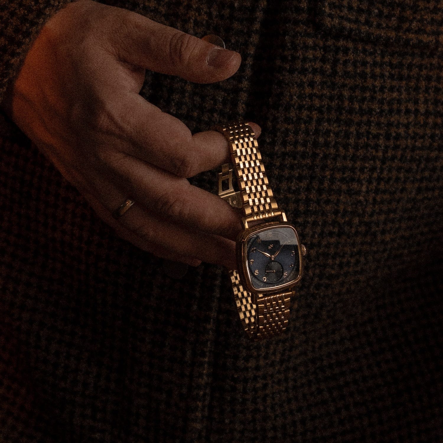 1954 Amalfi Mechanical, Gold / Midnight Blue | 無料刻印 | AV86