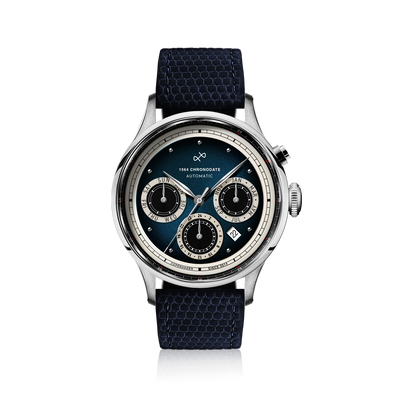 1564 Chronodate Automatic, Steel / Blue