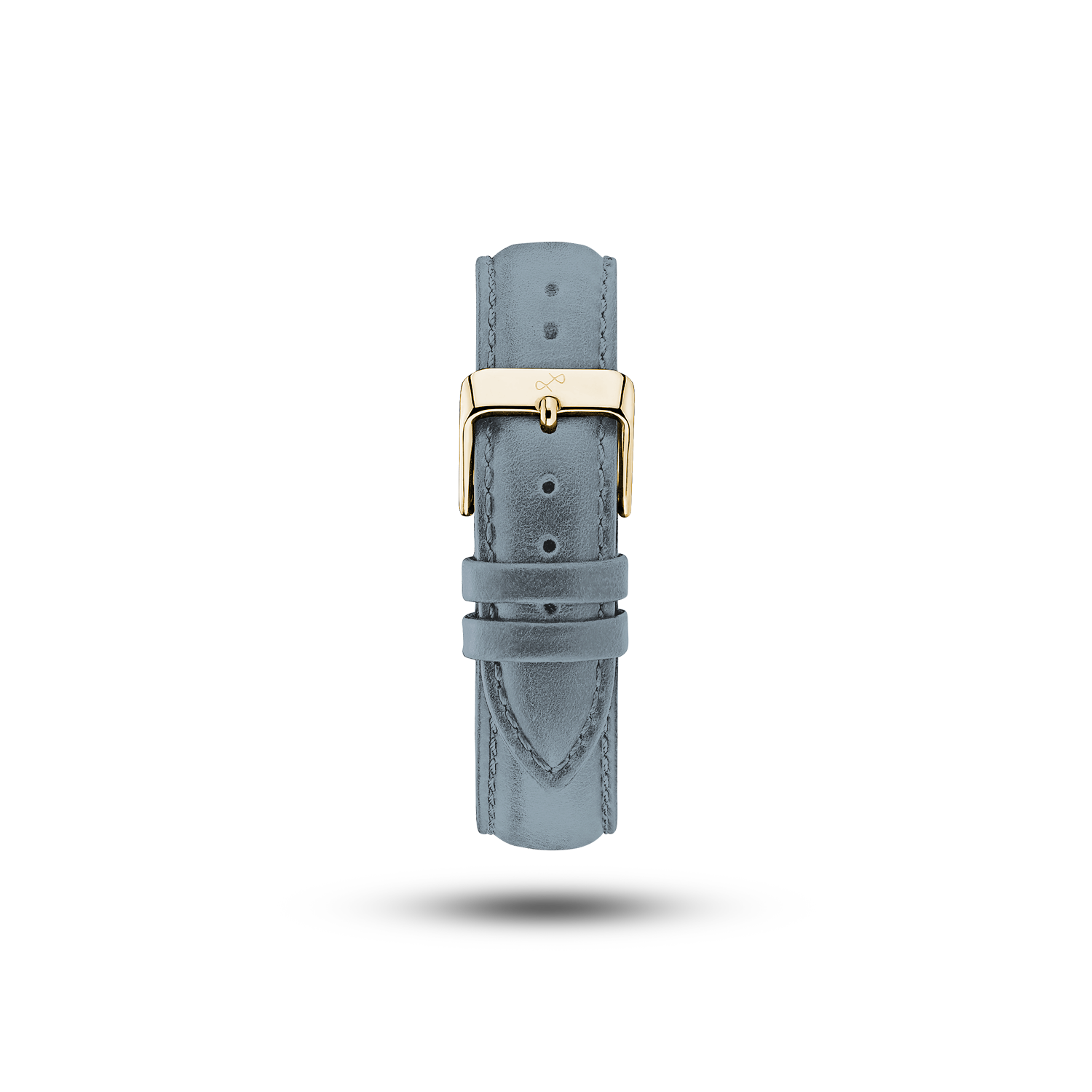AV86의 블루 가죽 시계 밴드(골드 버클 포함)로, 부드러운 스웨이드 질감과 우아한 장인 정신이 돋보입니다.