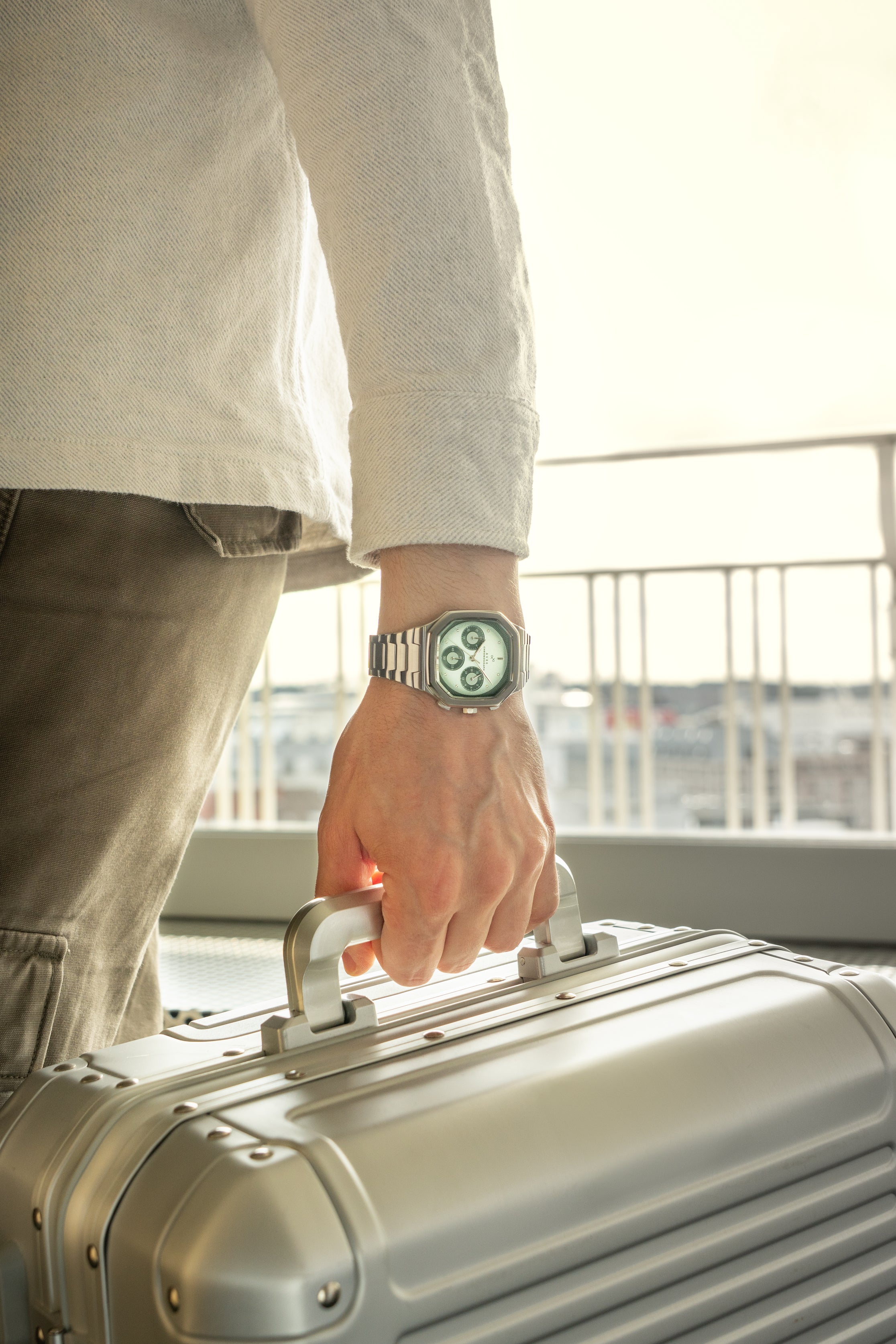 1904 Chronograph, Steel / Light & Dark Green | 無料刻印 | AV86