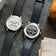 1564 Chronodate Automatic, Steel / Blue