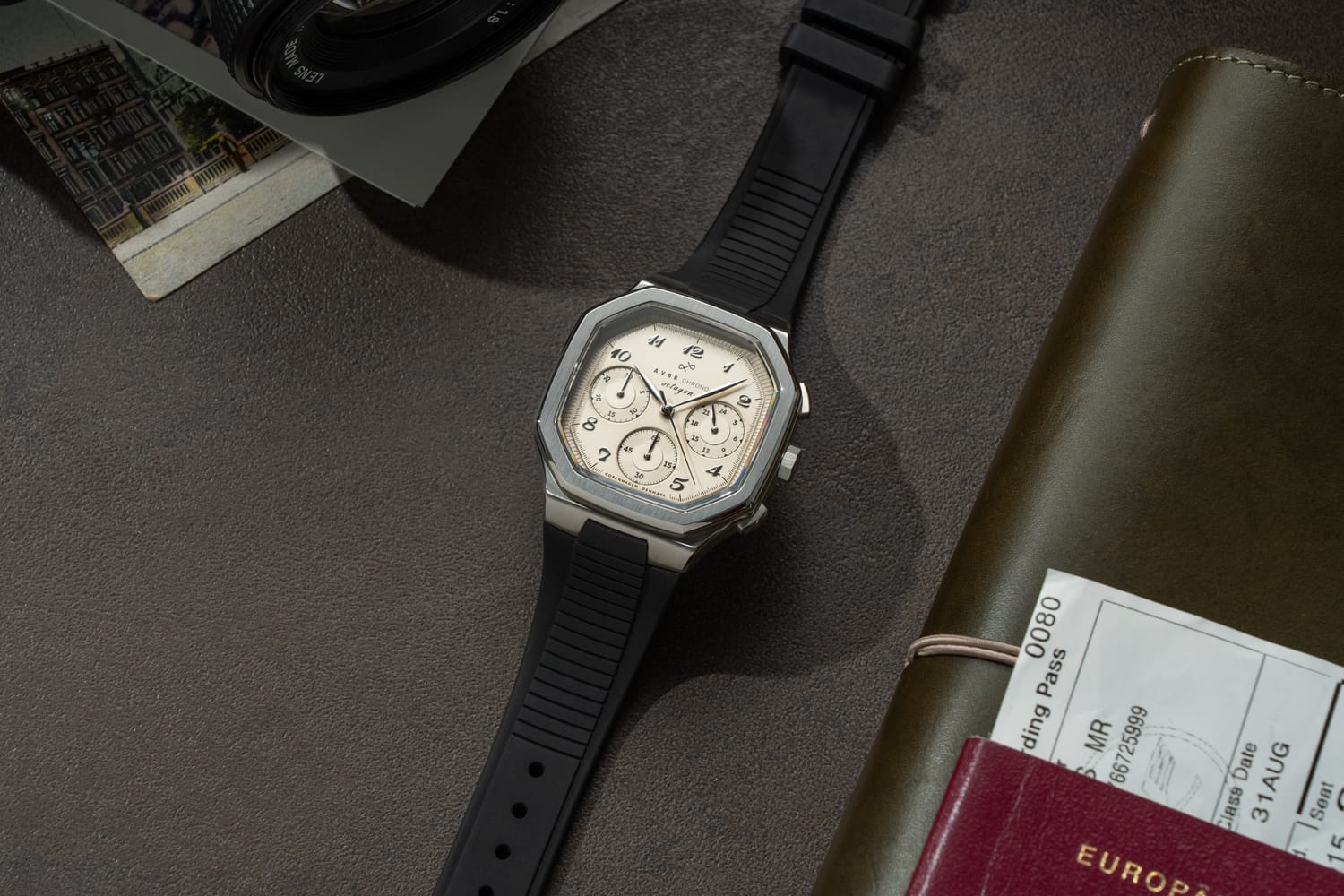 1904 Chrono、スチール / オフホワイト | 無料刻印 | AV86