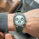 1904 Chronograph, Steel / Light & Dark Green