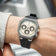 1904 Chronograph, Steel / Off White & Black