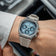 1904 Chronograph, Steel / Light & Dark Blue