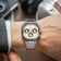1904 Chronograph, Steel / Off White & Black