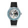 Modèle Earthrise WWF Partnership, Automatique / Édition 2026 par AV86, avec bracelet en Cordura noir texturé, cadran Earth et lunette bleue.