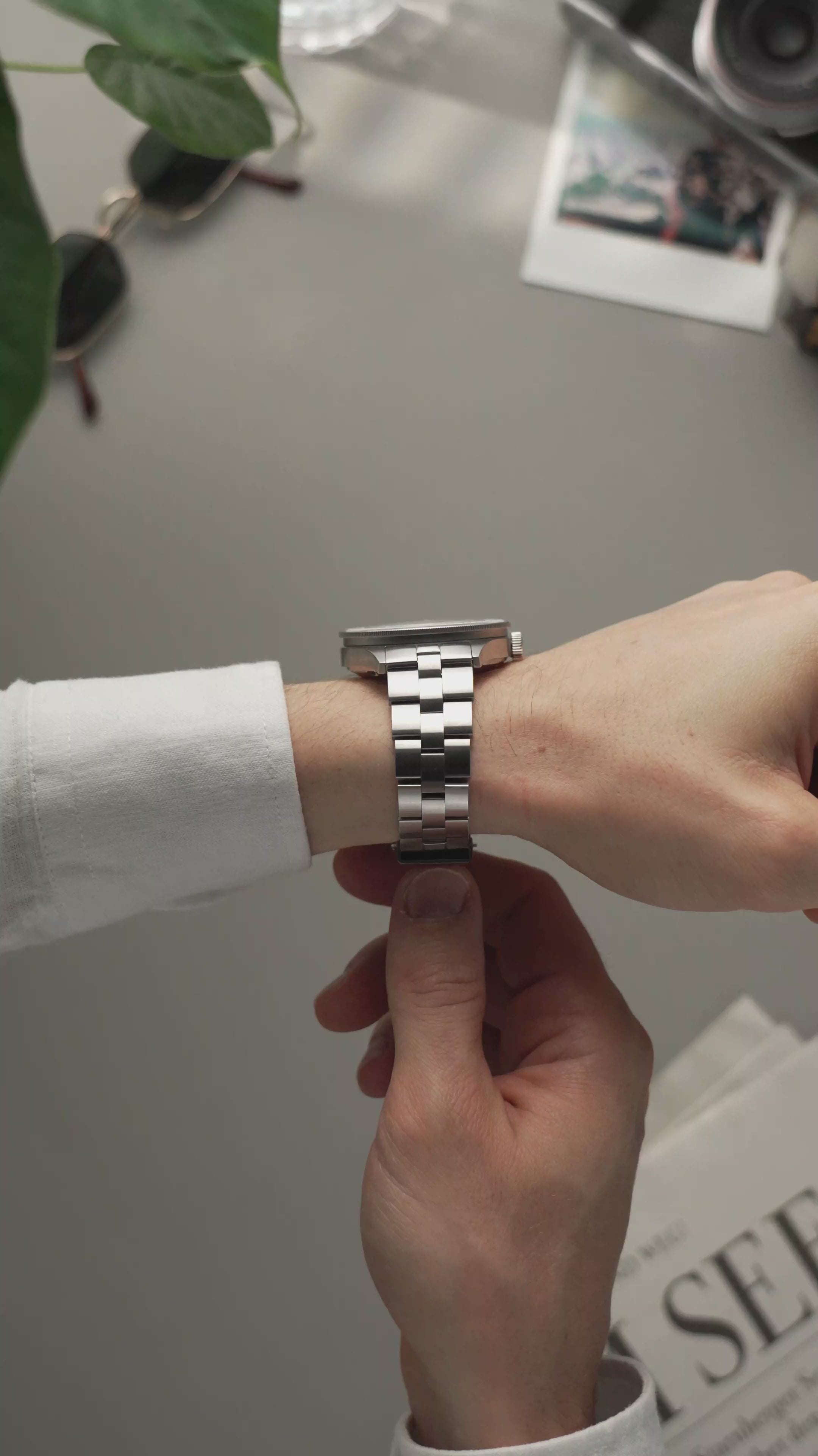 1956 Marine, Steel / White | 無料刻印 | AV86