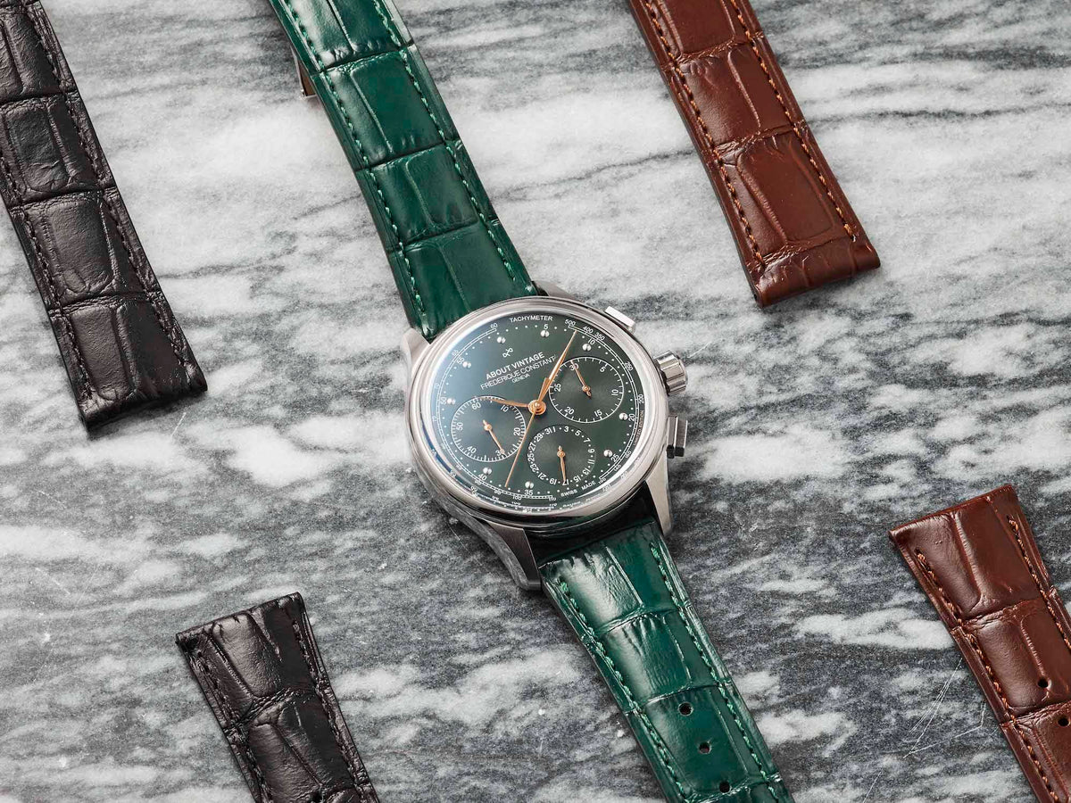 1988 Flyback, Chronograph – Limited Edition fra AV86 med vintage-inspireret urskive, Sapphire Crystal, Chronograph og udskiftelige læderremme